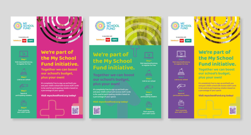 My School Fund posters