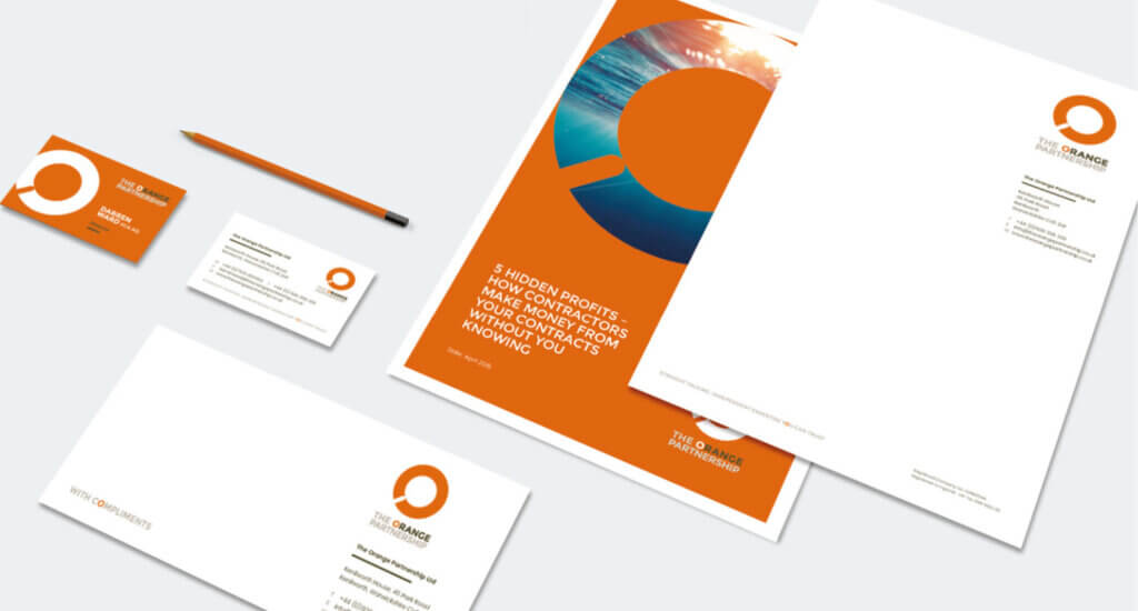 The Orange Partnership stationery